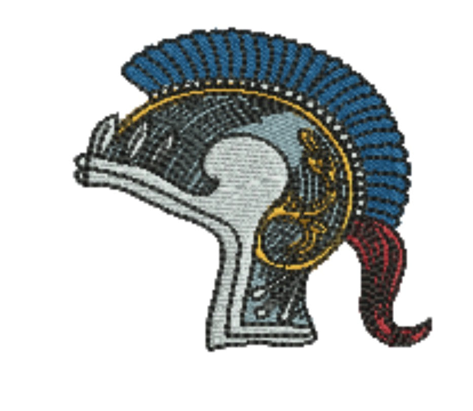 Warrior Helmets Patch — Viking &amp; Knight Embroidered Designs