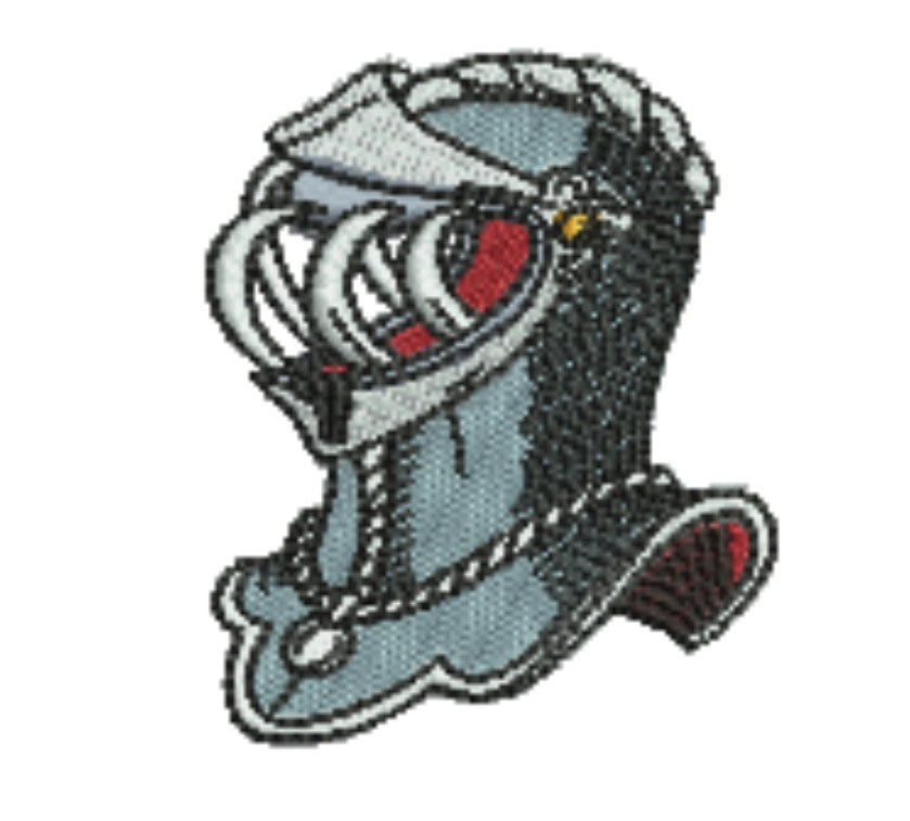 Warrior Helmets Patch — Viking &amp; Knight Embroidered Designs