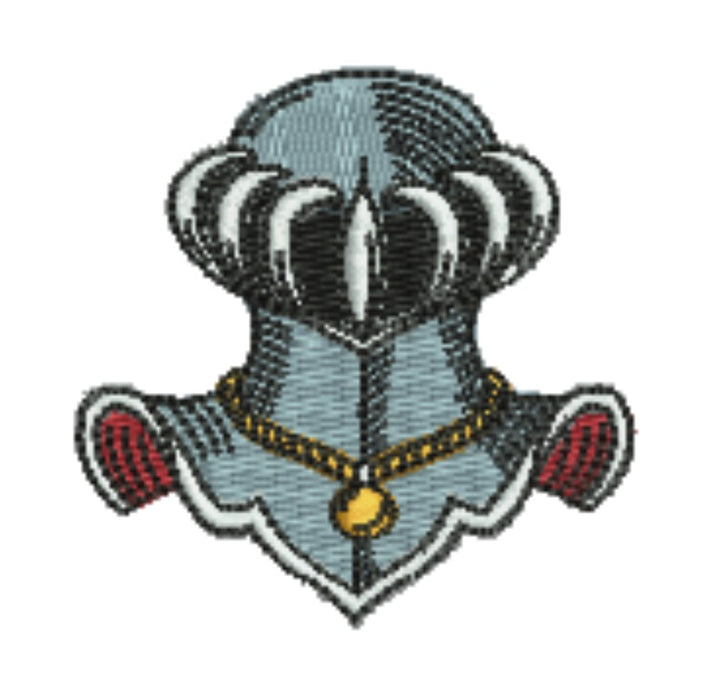 Warrior Helmets Patch — Viking &amp; Knight Embroidered Designs