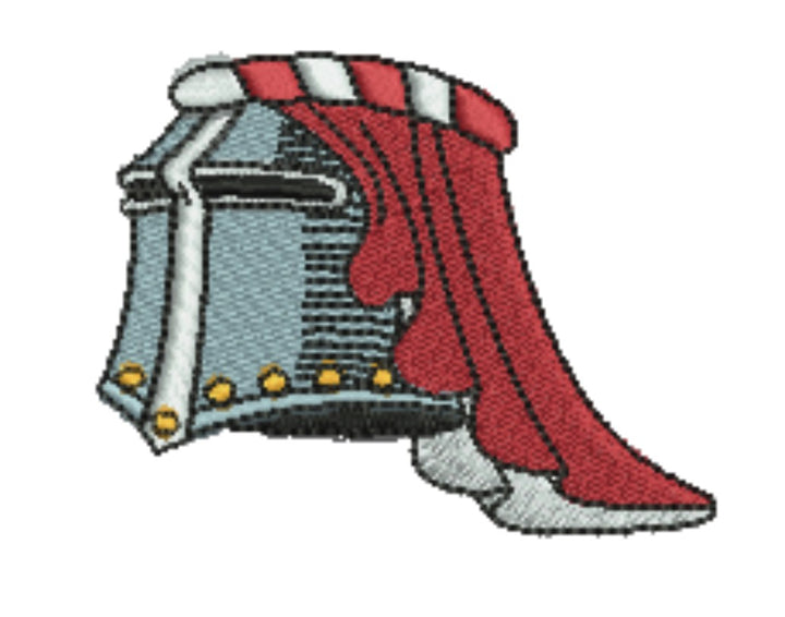 Warrior Helmets Patch — Viking &amp; Knight Embroidered Designs