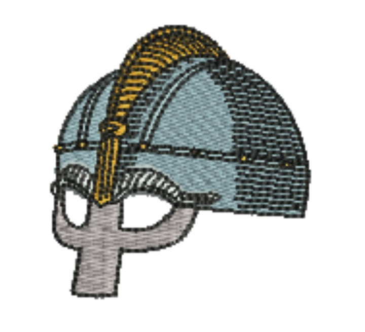 Warrior Helmets Patch — Viking &amp; Knight Embroidered Designs
