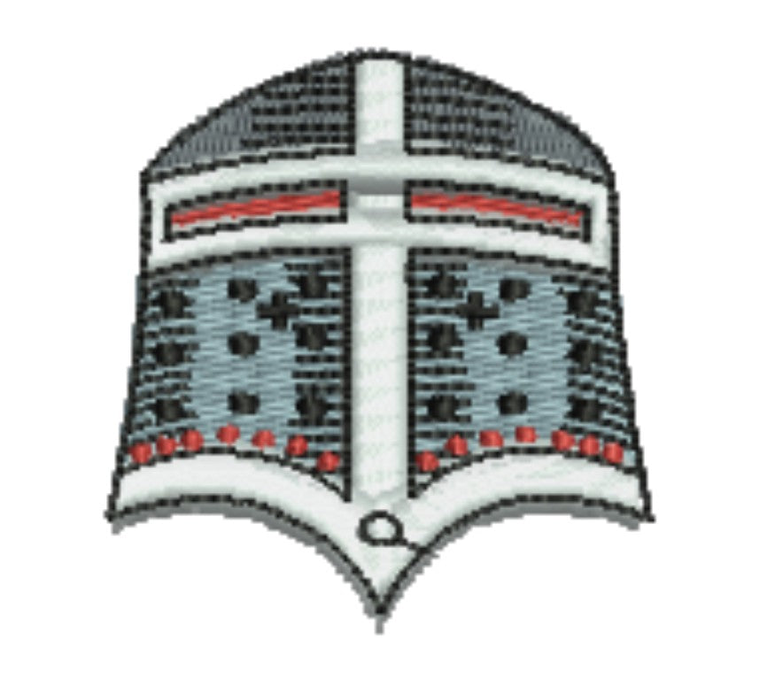 Warrior Helmets Patch — Viking &amp; Knight Embroidered Designs