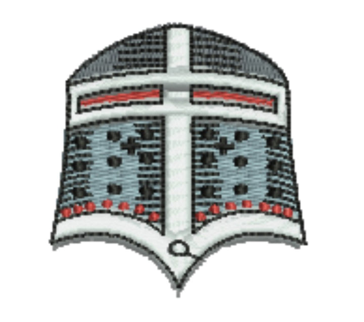 Warrior Helmets Patch — Viking &amp; Knight Embroidered Designs