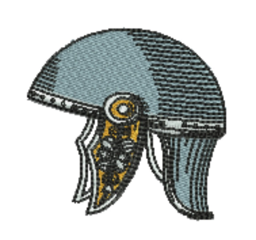 Warrior Helmets Patch — Viking &amp; Knight Embroidered Designs