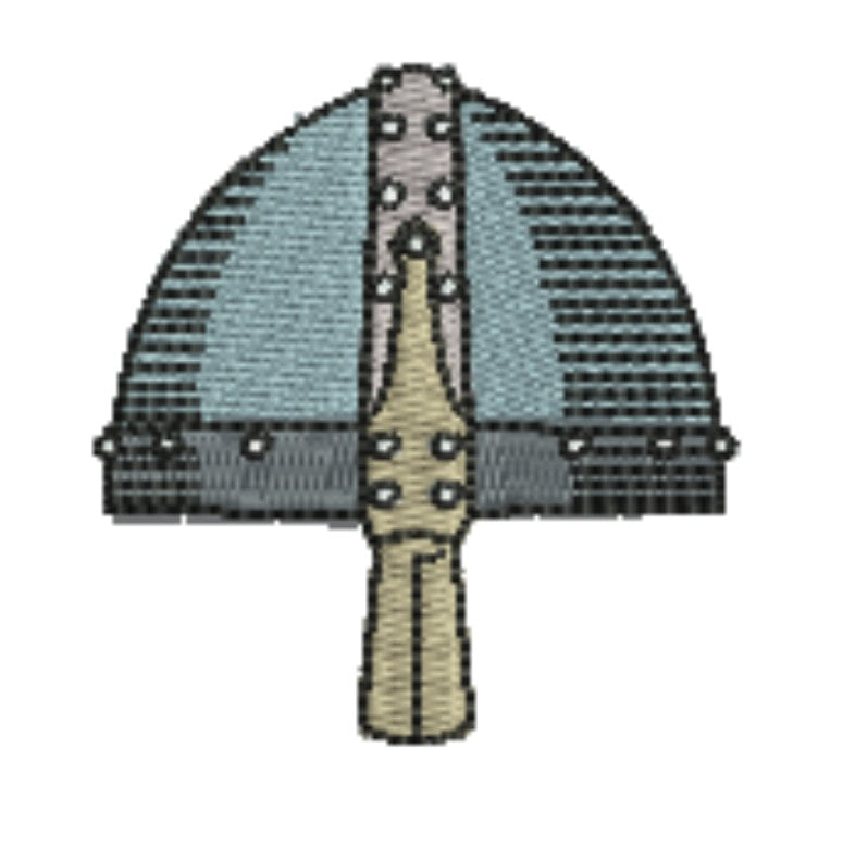 Warrior Helmets Patch — Viking &amp; Knight Embroidered Designs
