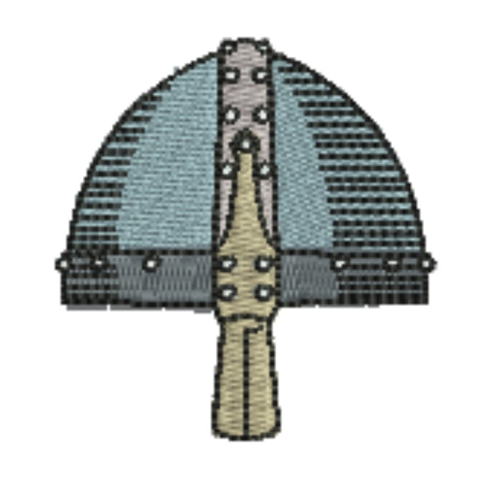 Warrior Helmets Patch — Viking &amp; Knight Embroidered Designs