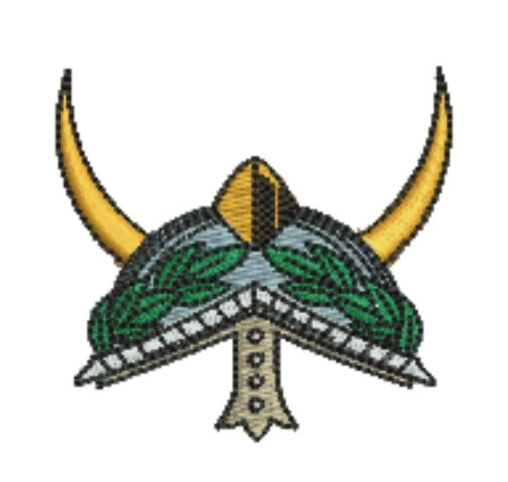 Warrior Helmets Patch — Viking &amp; Knight Embroidered Designs