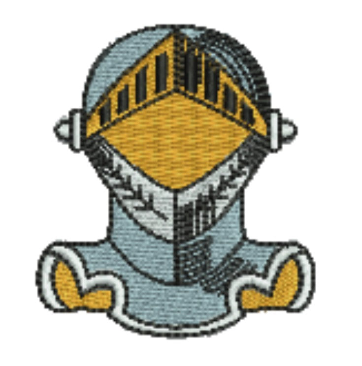 Warrior Helmets Patch — Viking &amp; Knight Embroidered Designs