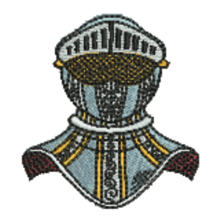 Warrior Helmets Patch — Viking &amp; Knight Embroidered Designs
