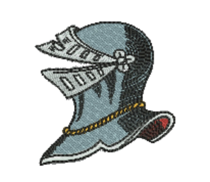 Warrior Helmets Patch — Viking &amp; Knight Embroidered Designs