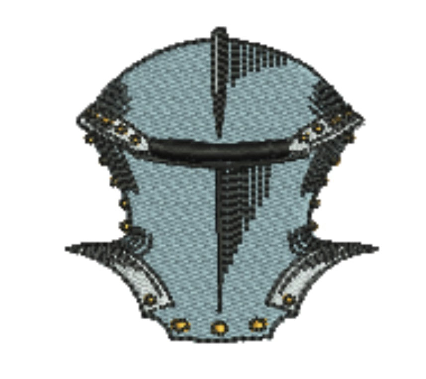 Warrior Helmets Patch — Viking &amp; Knight Embroidered Designs