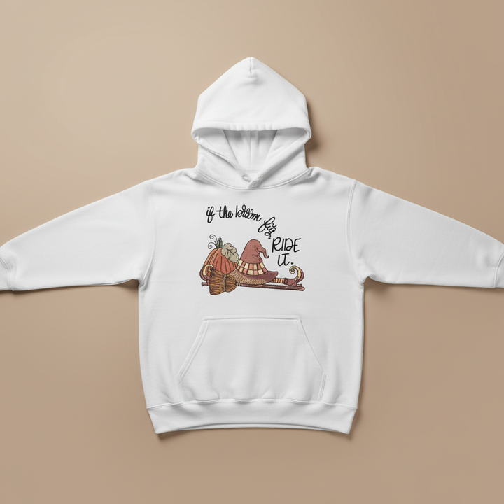 If the Broom Fits Ride It Machine Embroidered Sweatshirt – Hand Finished in Dubai | EmbroMania