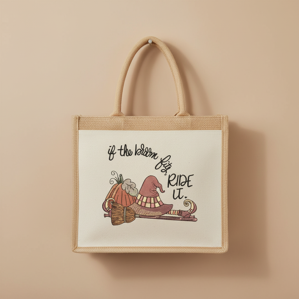 If the Broom Fits Ride It Machine Embroidered Sweatshirt – Hand Finished in Dubai | EmbroMania