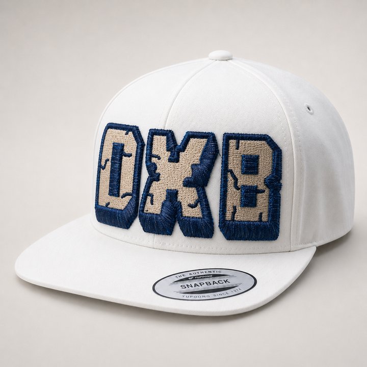 White cap with &