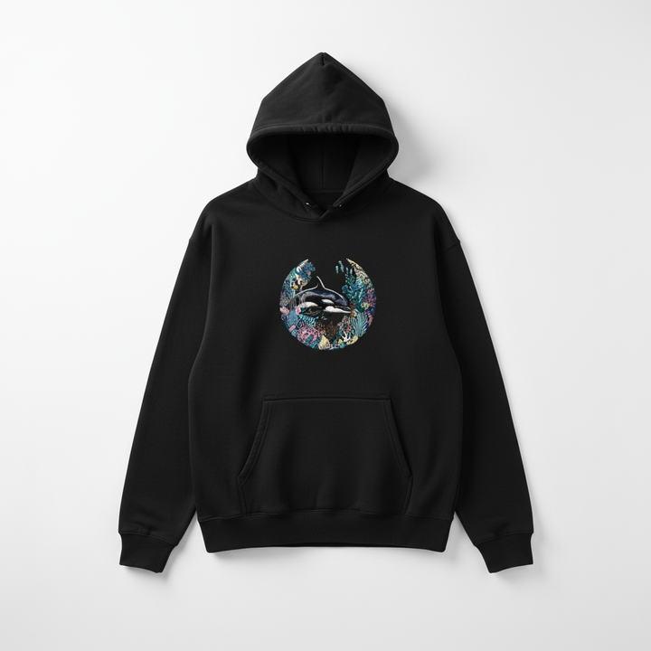 Orca Sanctuary — Embroidered Hoodie | EmbroMania