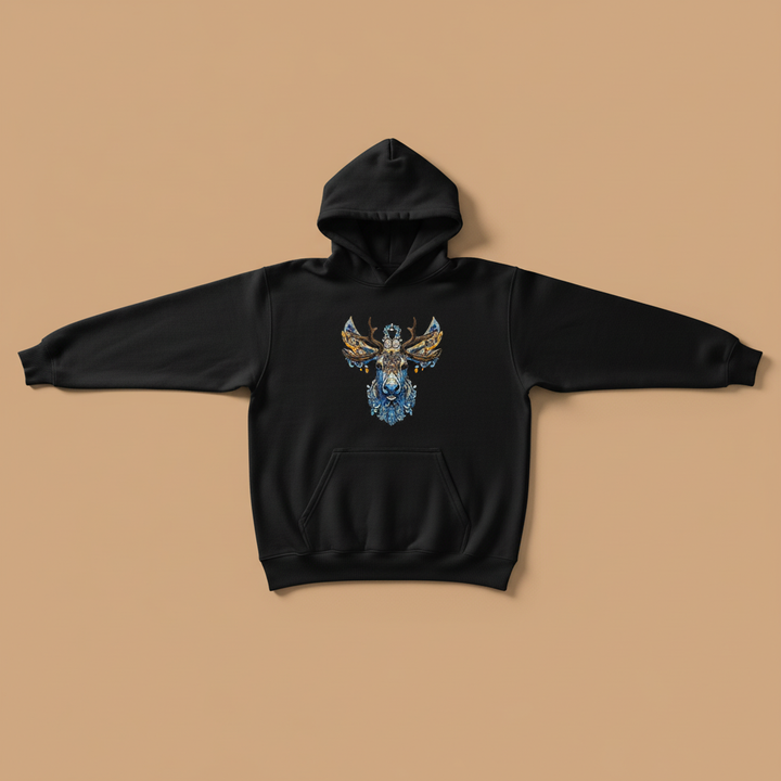 Ornate Moose — Embroidered Hoodie | EmbroMania