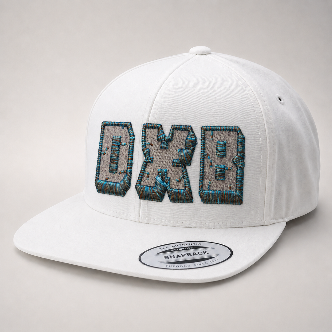 White cap with &