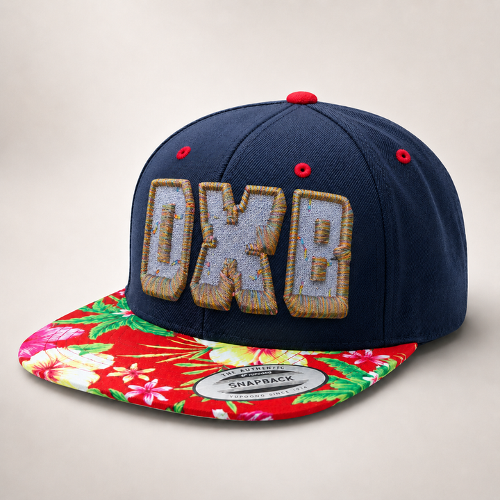 Navy blue cap with &