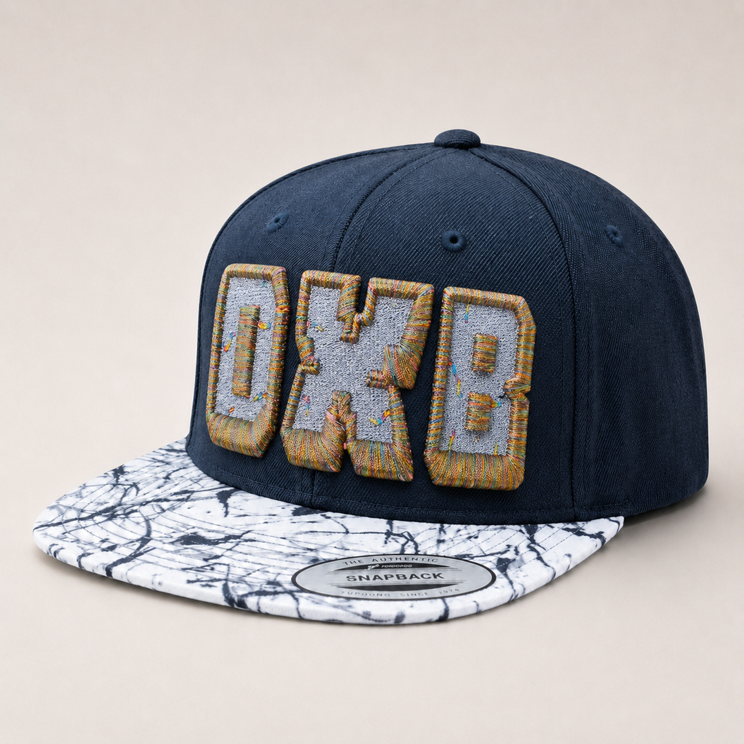 Navy blue cap with &