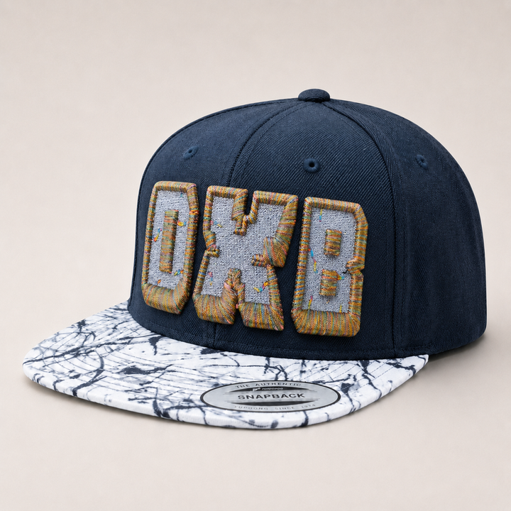 Navy blue cap with &