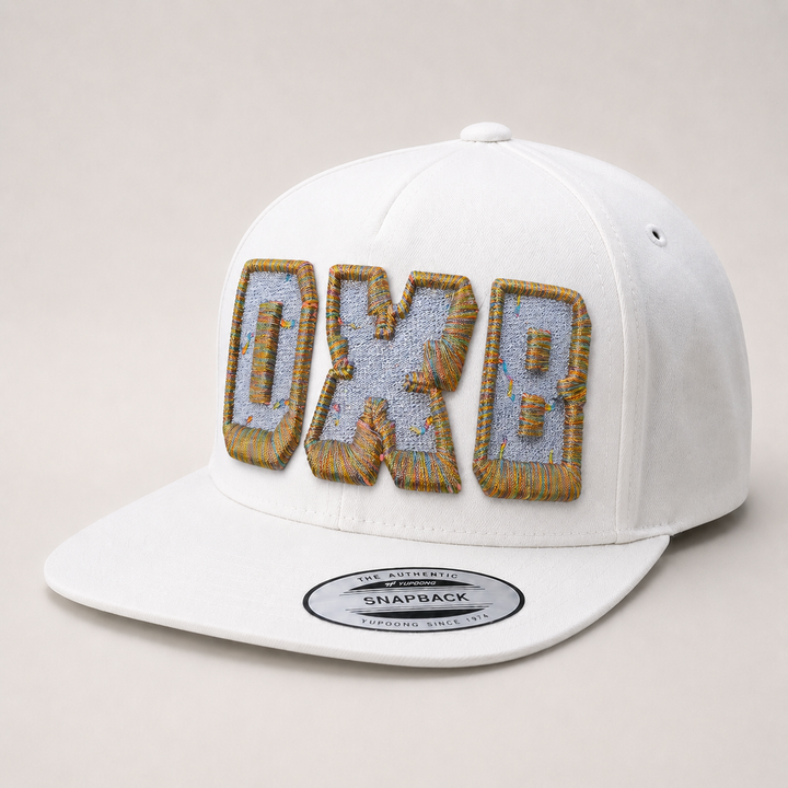 White cap with &