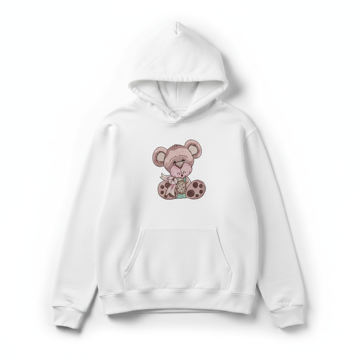 Teddy Bear Cookie — Premium Embroidered Collection | Hoodie • Sweatshirt • Jute Tote | Original EmbroMania Design