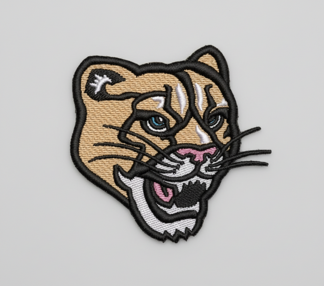 Embroidered patch of a panther&