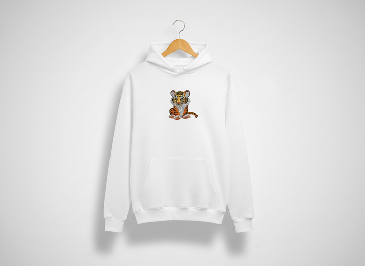Baby Tiger — Premium Embroidered Hoodie | Original EmbroMania Design