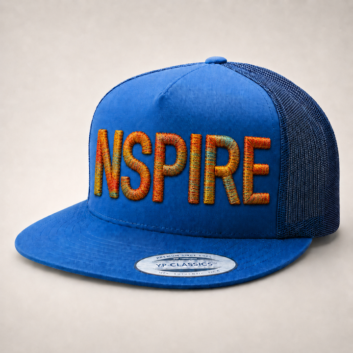 Wildfire – Chunky Rope 3D Puff Cap Style 5 · Side Profile Tactile Rope Lettering | Hand Finished in Dubai | EmbroMania