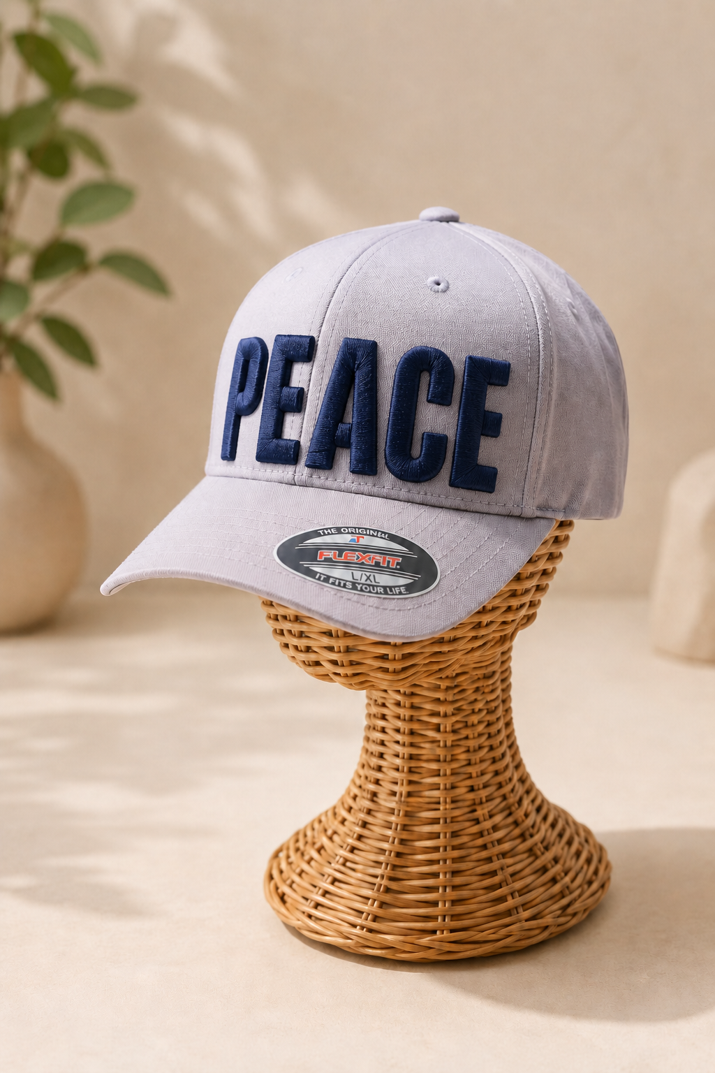 Big Bold 3D Puff Font — Burgundy Cap Front View, Custom Name Embroidery | EmbroMania