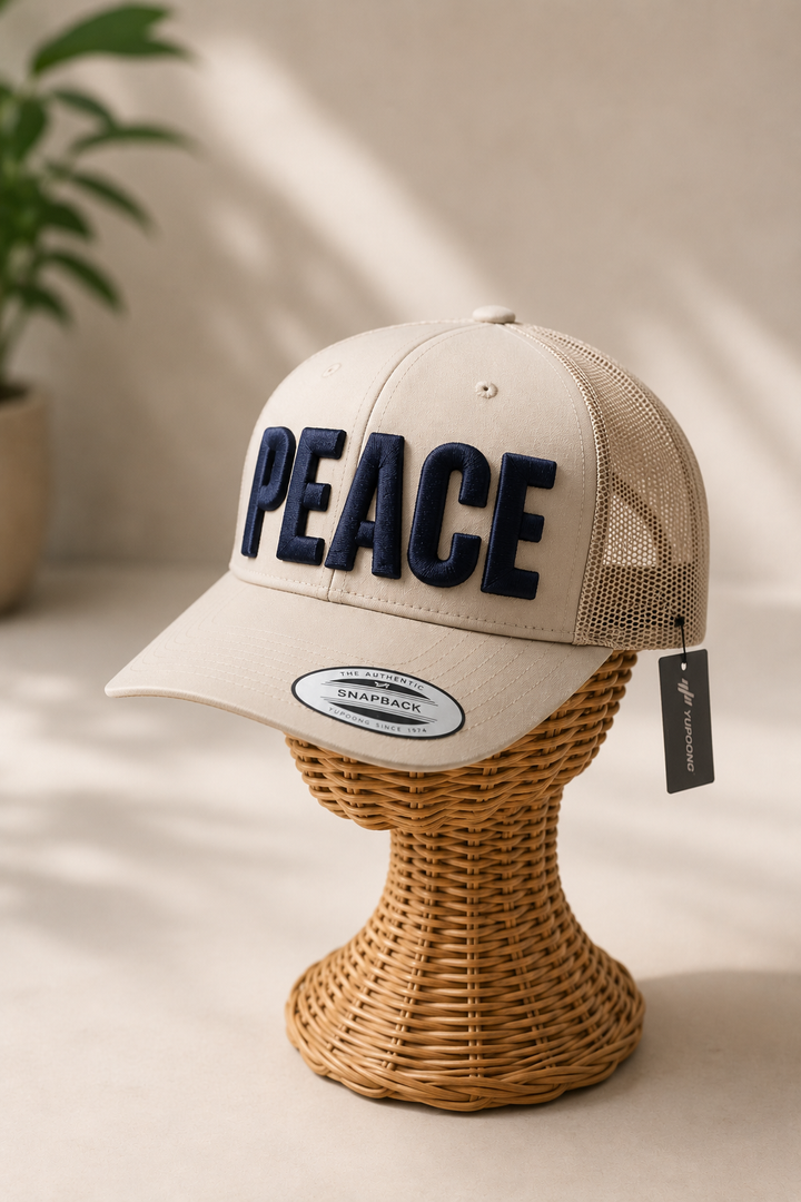 Big Bold 3D Puff Font — Burgundy Cap Three-Quarter View, Custom Name Embroidery | EmbroMania