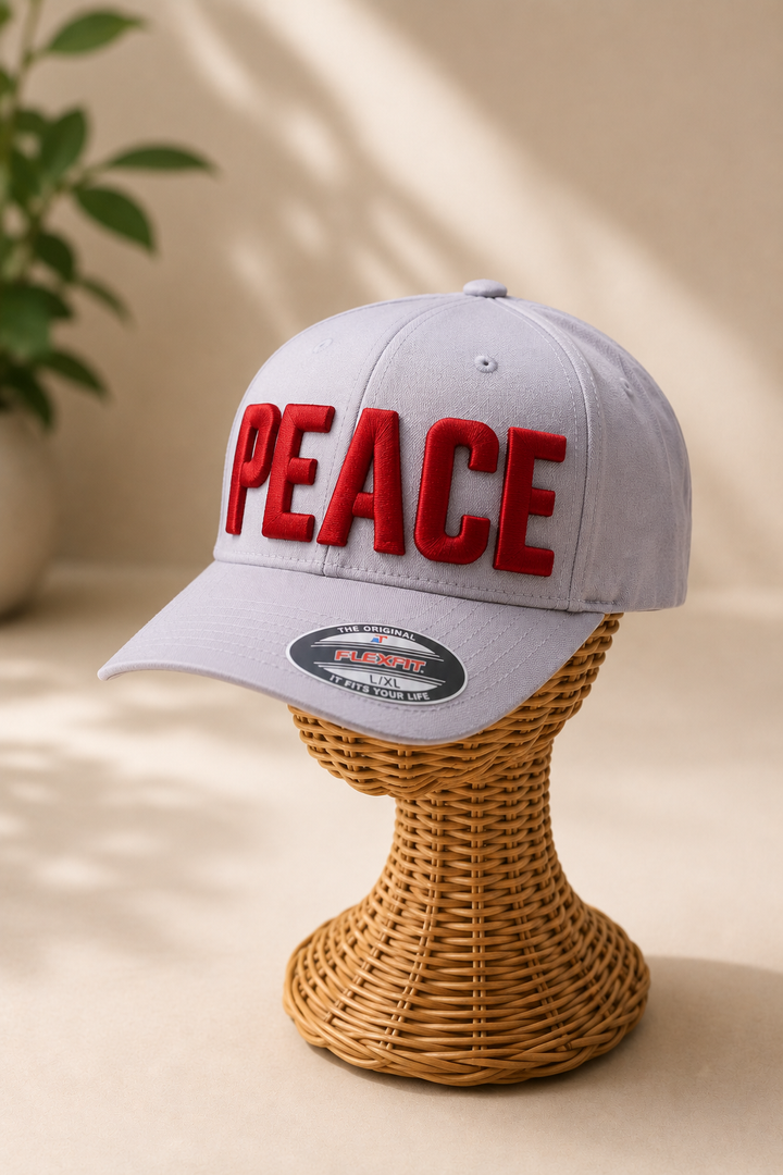 Big Bold 3D Puff Font — Camel Cap Front View, Custom Name Embroidery | EmbroMania