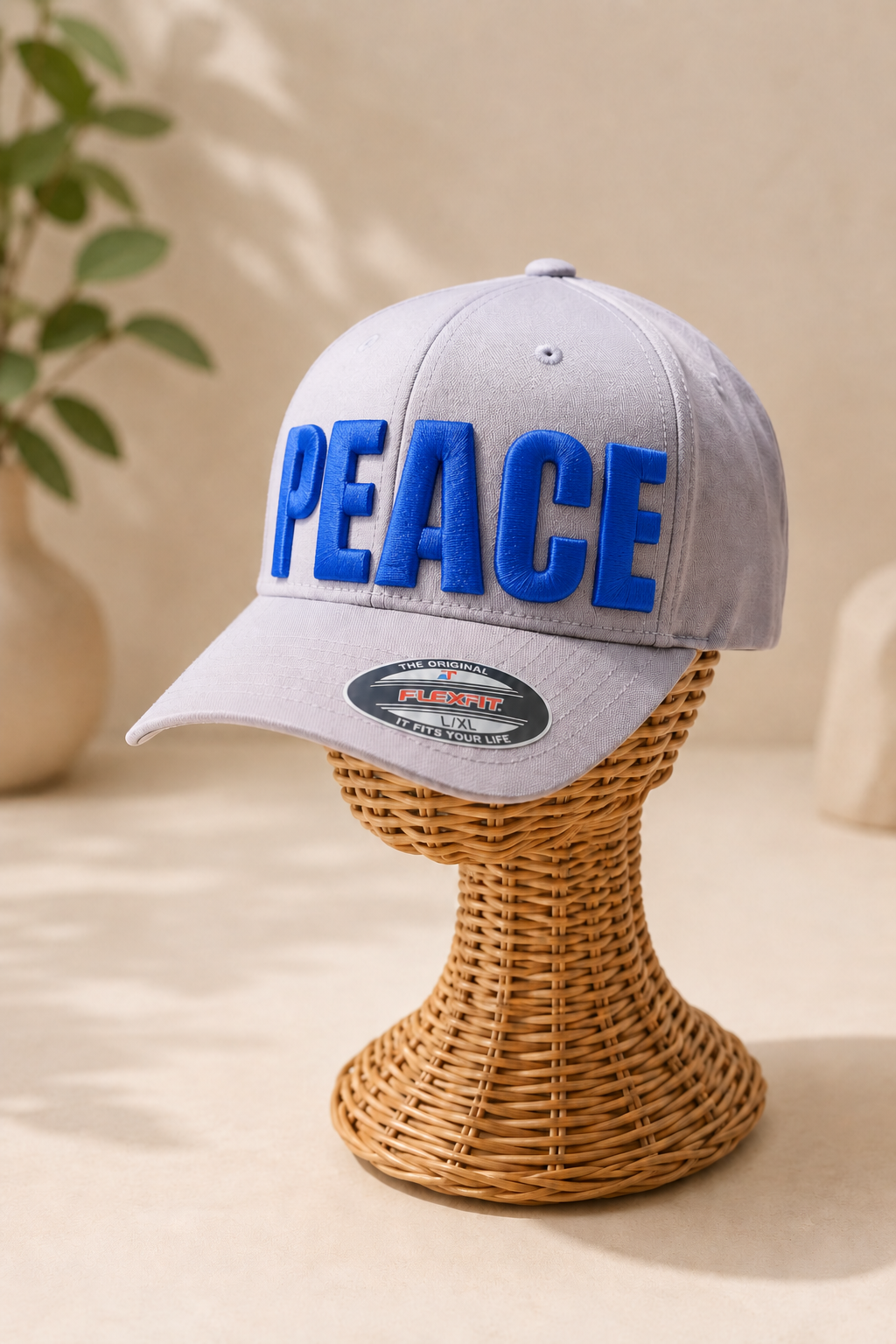 Big Bold 3D Puff Font — Forest Green Cap Front View, Custom Name Embroidery | EmbroMania