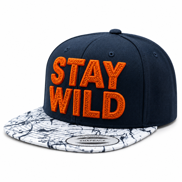 CenterCross Stitch 3D Puff – MADE · Gray Two-Tone Cap + Gold Thread · Hero Shot | Hand Finished in Dubai | EmbroMania