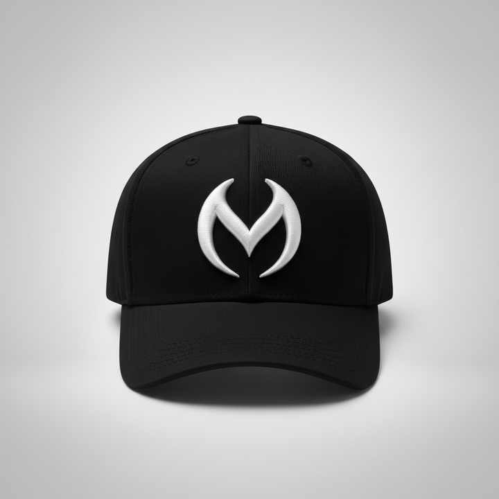 Shadow Crest Machine Embroidered 3D Puff Flexfit Cap – Hand Finished in Dubai | EmbroMania