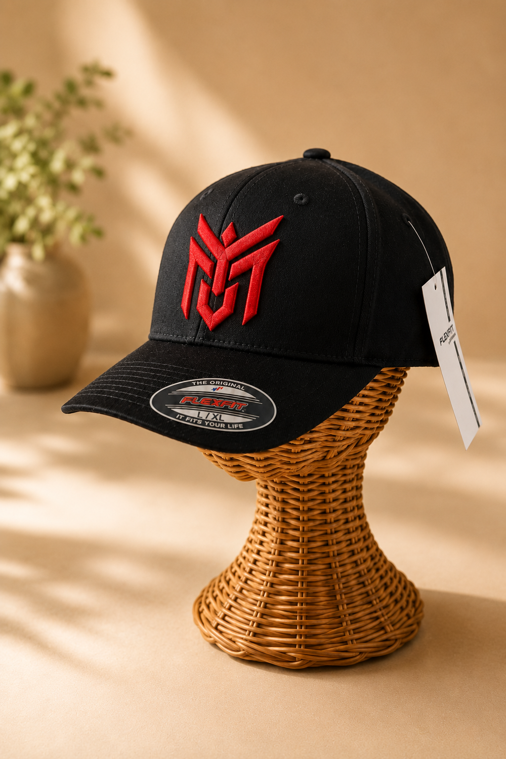 ✨🖤 Gilded Talon – Talon Wing Crest · Gold puff · Black Curved Trucker | Hand Finished in Dubai | EmbroMania