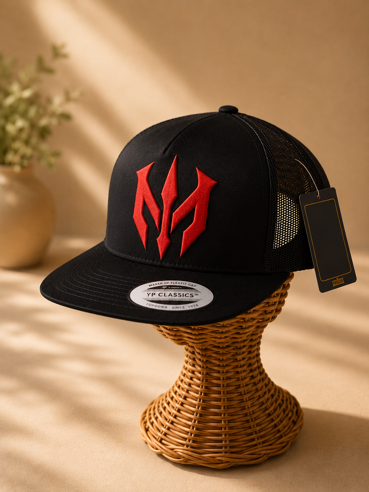 Trident Reign — 3D Puff Cap | EmbroMania
